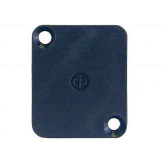NEUTRIK - BLANK PLAATJE VOOR D-CONNECTOR - ZWART