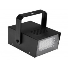 MINI STROBOSCOOP MET WITTE LEDs - 24 LEDs - OP BATTERIJEN