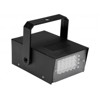 MINI STROBOSCOOP MET WITTE LEDs - 24 LEDs - OP BATTERIJEN