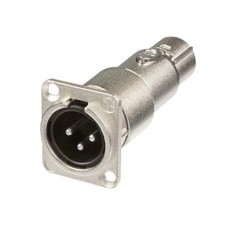 NEUTRIK - XLR MANNELIJK-VROUWELIJK FEEDTHROUGH CHASSISDEEL