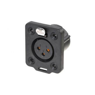 NEUTRIK- 3-POLIG XLR-CHASSISDEEL - VROUWELIJK - HEAVY-DUTY - TRUE OUTDOOR PROTECTED (TOP)