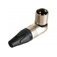 NEUTRIK - XLR KABELDEEL, 3-POLIG MANNELIJK, HAAKS, NIKKEL BEHUIZING, ZILVERCONTACTEN