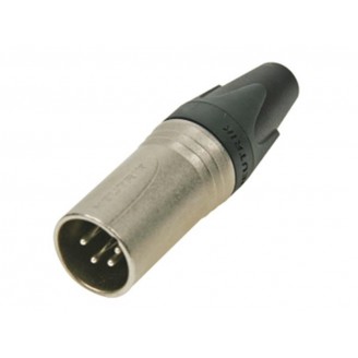 NEUTRIK - XLR KABELDEEL, 4-POLIG MANNELIJK, VERZILVERD, NIKKEL