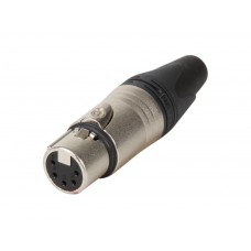 NEUTRIK - XLR KABELDEEL, 5-POLIG VROUWELIJK, VERZILVERD, VERNIKKELD (=NC5FXX)