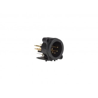 NEUTRIK - XLR RECEPTACLE MONTAGE CONNECTOR, 5-PIN MALE, HORIZONTAL PCB MOUNT