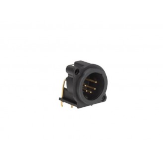 NEUTRIK - XLR RECEPTACLE MONTAGE CONNECTOR, 5-PIN MALE, VERTICALE PCB MOUNT