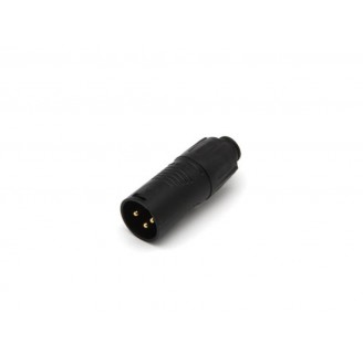 REAN TINY - XLR ADAPTER MANNELIJK NAAR MANNELIJK - ZWART