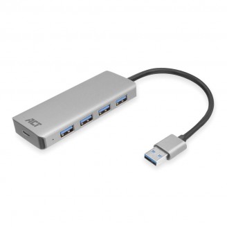 USB 3.1 hub met 4 poorten en externe voedingsadapter