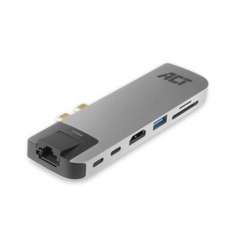 USB-C Thunderbolt 3™ naar HDMI 4K-Adapter met Gigabit Ethernet, USB Hub, Kaartlezer en Thunderbolt™ Pass-through / PD Pass-through