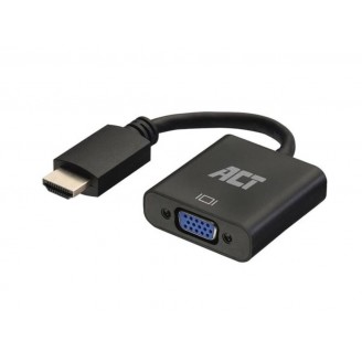 Adapterkabel HDMI mannelijk naar VGA vrouwelijk, met audio - 0.15 m