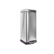 Urban afvalbak - 30 l - Vierkant - Metalen borstel