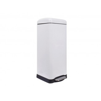 Urban afvalbak - 30 l - Vierkant - Mat wit