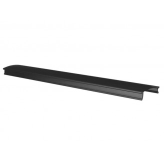 DIFFUSER (BOVEN) VOOR REEKS PROFIELEN 'WALL LED LAMP, SL' - POLYCARBONAAT - UV-BESTENDIG - 2 m - MAT ZWART