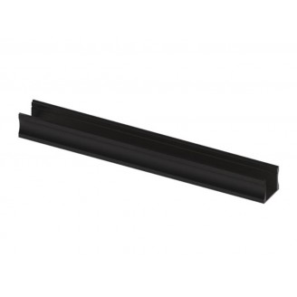 SLIMLINE 15 mm - ALUMINIUM PROFIEL VOOR LEDSTRIP - GEANODISEERD ZWART - 2 m