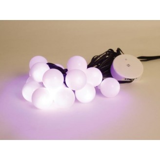 Colourlight - 8 m - 16 RGB-lampen - zwart draad - 12 V