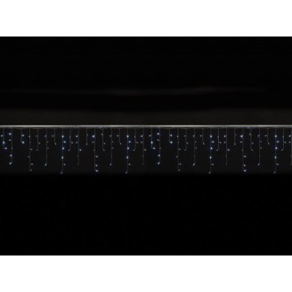Cascade Light LED - 4 x 0,6 m - 144 witte lampen - transparant draad - modulator
