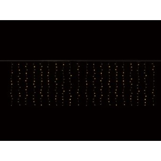 Cascade Light LED - 4 x 1,3 m - 300 warm witte lampen - transparant draad - 24 V