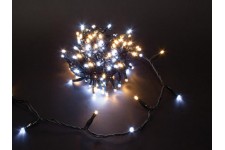 Duolight - 8 m - 120 leds - wit- en warmwit - groene kabel - modulator - 24 V Duolight - 8 m - 120 leds - wit- en warmwit - groene kabel - modulator - 24 V