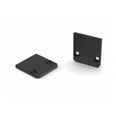 AFSLUITDOP VOOR LED-PROFIEL SL15 FL - ZONDER KABELDOORVOER - GEANODISEERD ALUMINIUM - ZWART