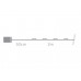 Microlight LED - 2 m - 40 warm witte lampjes - zilverdraad - batterijen niet meegeleverd