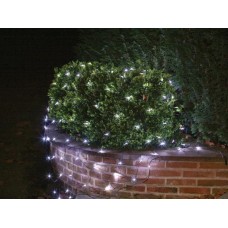 Netlight LED - 2 x 2 m - 144 witte lampen - zwarte draad - 36 V