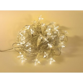 Novastarlight LED - 10 m - 40 warm witte sterren - transparant draad
