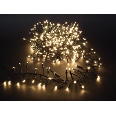 Mini voetzoeker LED - 5,6 m - 480 warm witte lampjes - groene draad - 24 V
