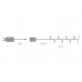 Showlight - 5 m - 40 leds - veelkleurig - transparante kabel - dubbele voeding