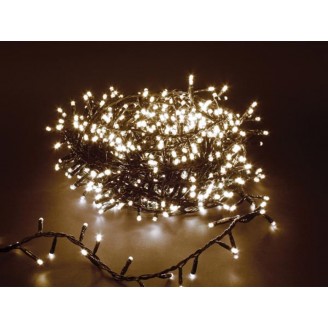 Shimmerlight LED - 16 m - 740 warm witte lampen - groene draad - modulator - 24 V
