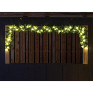 Spike Light LED - 250 cm - 40 warm witte leds - groene draad - 31V