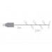 Strawberry Light LED - 12 m - 120 veelkleurige lampen - groene draad - 24 V