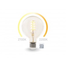 SMART WIFI-LEDLAMP - WARMWIT & INTENS WARMWIT - E27 - G125