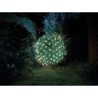 Smart Netlight LED - 1,2 x 1,2 m - 60 witte lampen - groene draad - modulator - batterijen niet meegeleverd