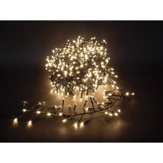 Spinlight LED - 12 m - 1020 warm witte lampen - zwarte draad - modulator - 31V