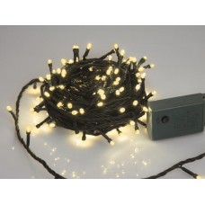 Sparkle Light LED - 12 m - 160 warm witte lampen - groene draad - modulator