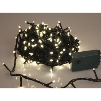 Sparkle Light LED - 16 m - 240 warm witte lampen - groene draad - modulator