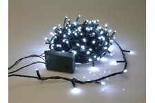 Sparkle Light LED - 20 m - 300 witte lampen - groene draad - modulator Sparkle Light LED - 20 m - 300 witte lampen - groene draad - modulator