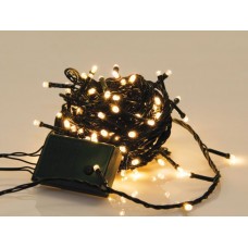 Sparkle Light LED - 8 m - 120 warm witte lampen - groene draad - modulator