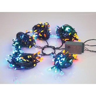 Speed Light LED - 220 leds - veelkleurig - groene kabel - modulator - 24 V (voor bomen tot 180 cm)
