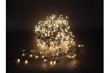Twistlight LED - 12 m - 1020 warm witte lampen - zwart draad - 31V