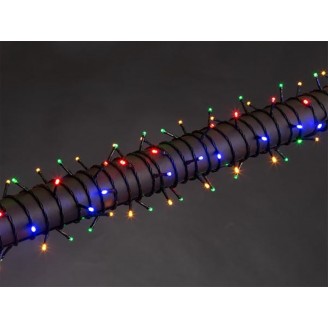 LUNA LED - 12 m - 160 leds - veelkleurig - groene kabel - 24 V