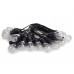 Solar LED - 15 m - 15 warmwitte lampen - zwarte draad