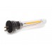 Solar LED - 15 m - 15 warmwitte lampen - zwarte draad