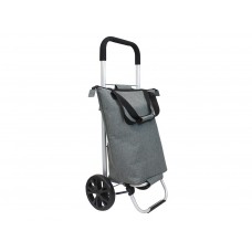 Boodschappentrolley - 60 l - Grote wielen - Afneembare tas
