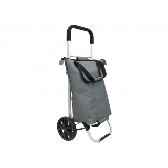 Boodschappentrolley - 60 l - Grote wielen - Afneembare tas