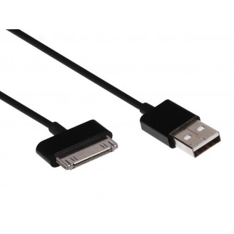 APPLE  30-POLIG (MANNELIJK) NAAR USB 2.0 A (MANNELIJK) KABEL - ZWART - 1 m