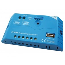 PWM-LAADREGELAAR MET USB-AANSLUITING - 10 A - 12/24 VDC