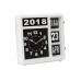 WANDKLOK MET FLIPOVER KALENDER - 31 x 31 cm - NEDERLANDS