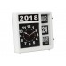 WANDKLOK MET FLIPOVER KALENDER - 31 x 31 cm - FRANS