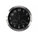 ALUMINIUM WANDKLOK MET THERMOMETER & HYGROMETER -   35.5 cm